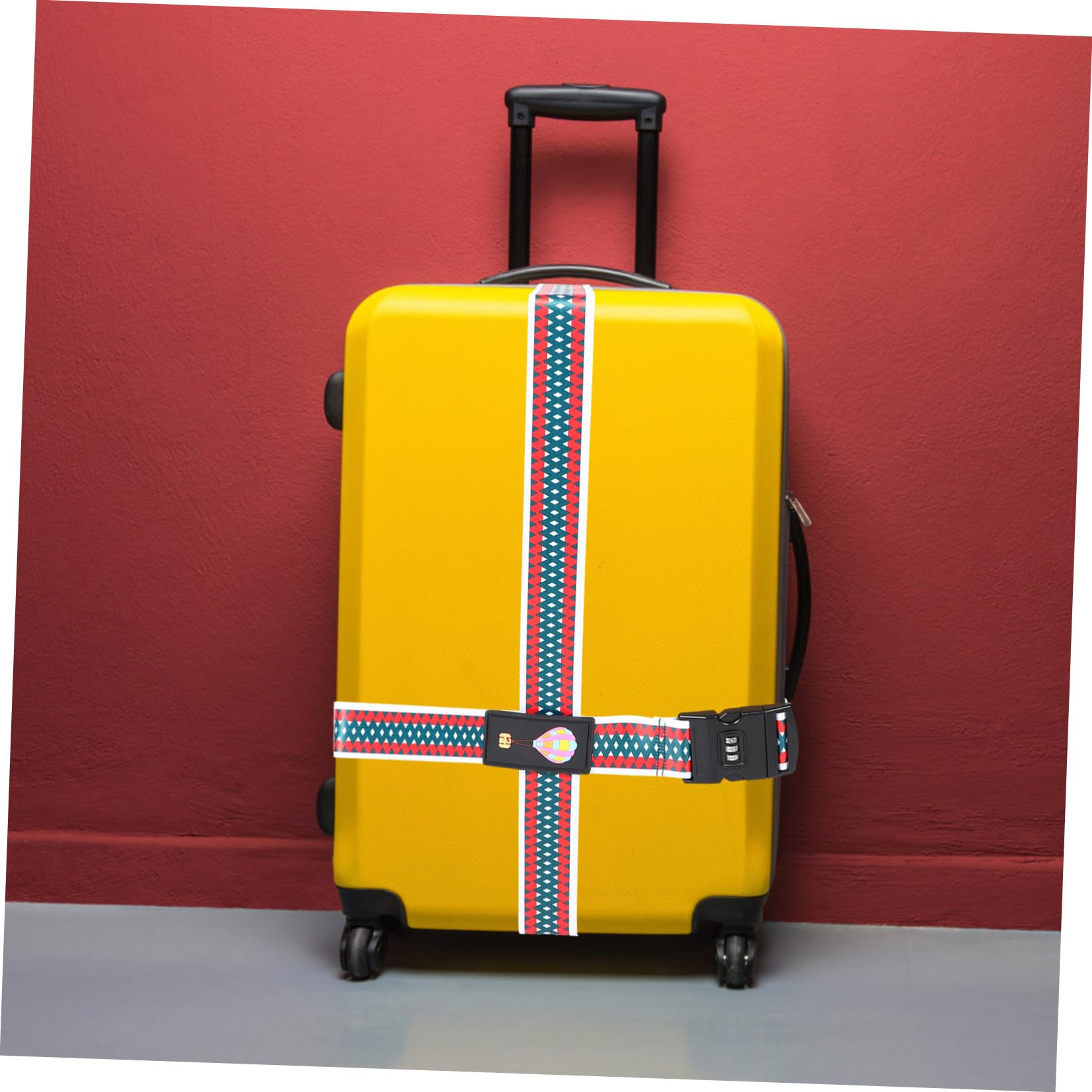 Beaupretty 5 Piezas Correa para Equipaje Ajustable con Candado de Combinación Diseño de Dibujos Animados Cinta Cruzada para Maletas Accesorio Seguro para Viajes y Negocios Protección de