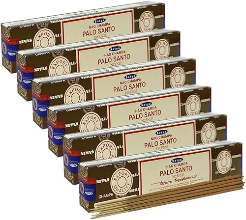 Vista 32 de Satya Sai Baba Nag Champa - Varitas de incienso de 0.53 oz y soporte - Paquete de 6 (aproximadamente 90 varillas)