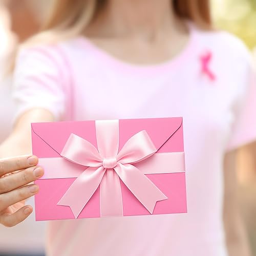 Miniatura 6 de Fullive Cinta rosa de 1 12 pulgadas, 30 yardas de cinta rosa para envolver regalos, cintas de satén de poliéster para el día de la madre, para