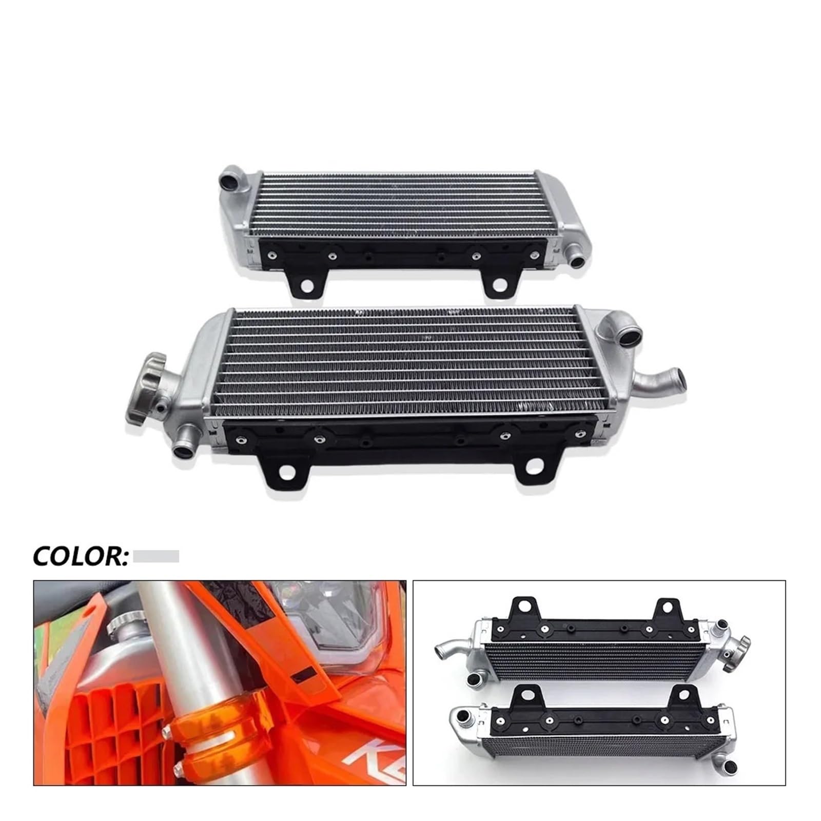 オートバイ用アルミレーシングラジエーターウォータータンククーラー