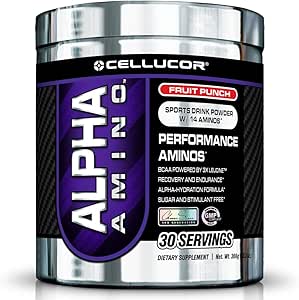Cellucor Alpha Amino Supplement, Fruit Punch, 30 Servings, 13.3 oz
