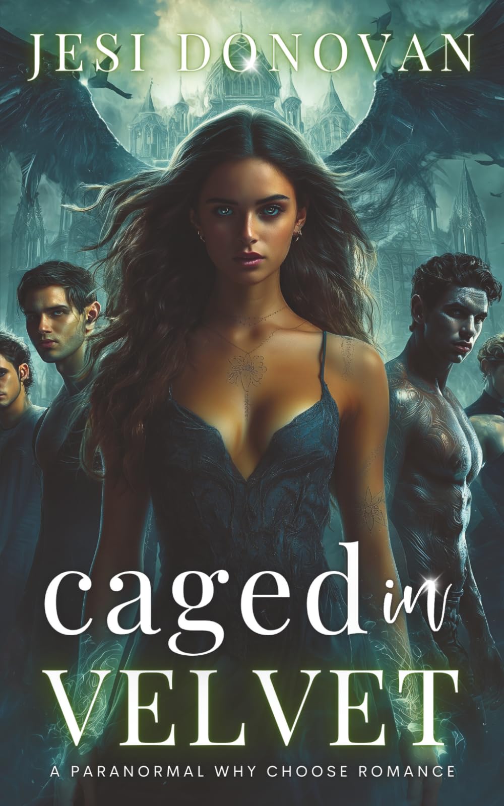 Caged in Velvet: A Paranormal Why Choose Romance (Academy of Ruin)