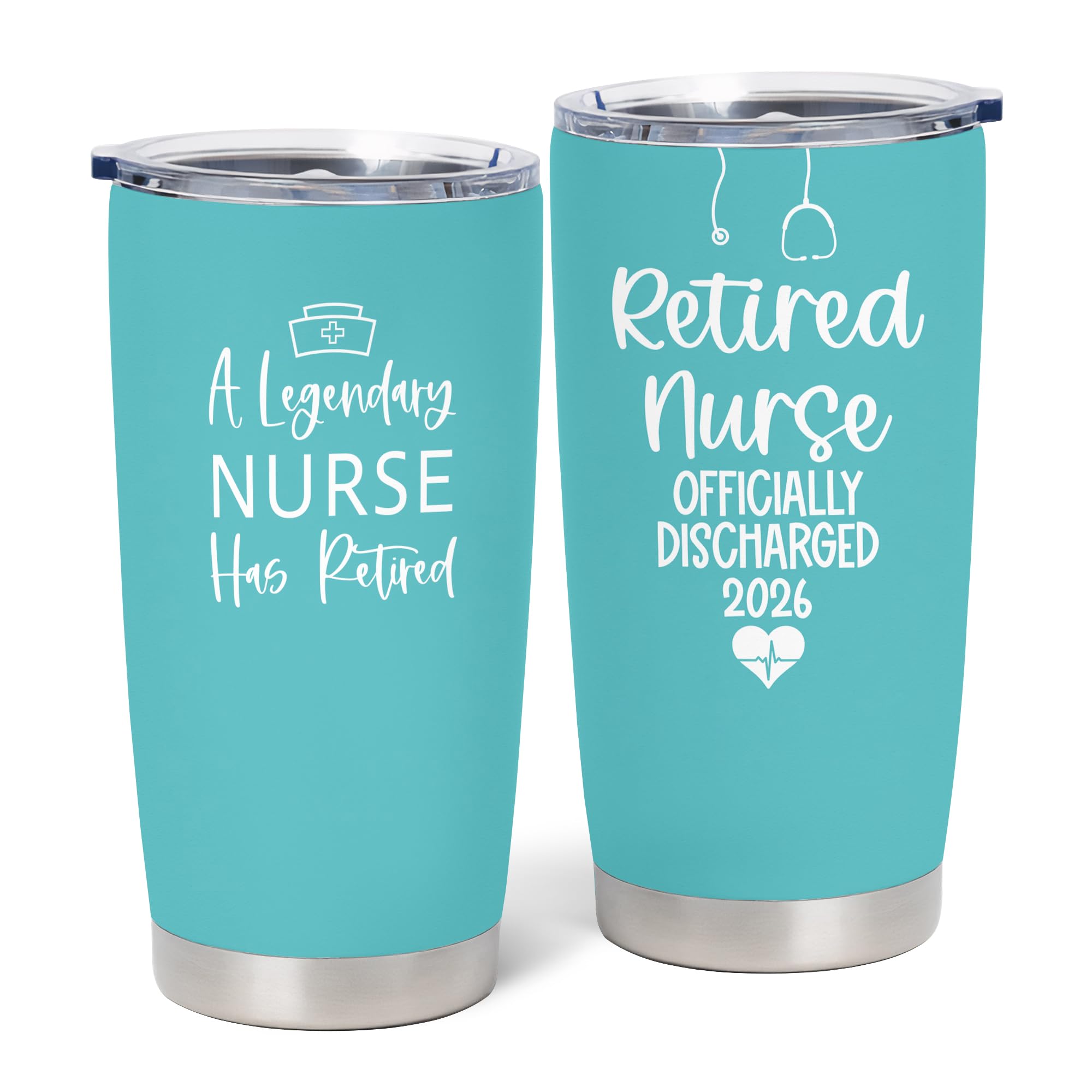 NVFCC Nurse Retirement Gift for Women, Retired Nurse Gifts, Retirement Gifts for Nurses, Nurses Retired 20oz Tumbler