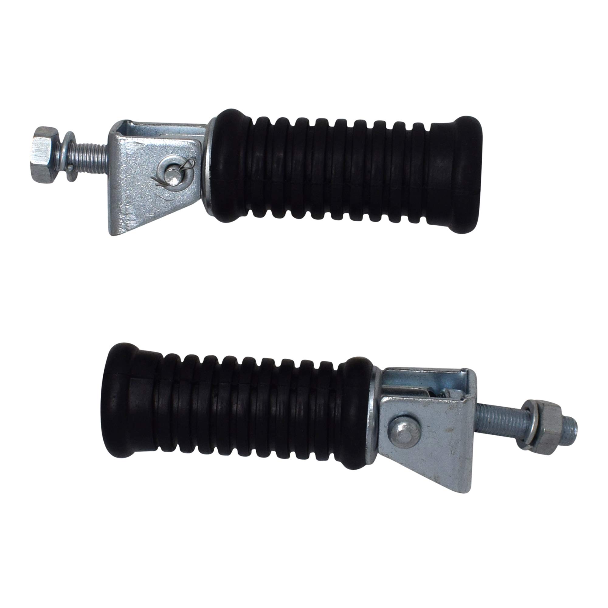 Ramanta Bullet Rear Footrest Left Right Front/Rear Foot Rest Compatible only with Bullet Classic, Electra and Standard 350/500 CC BS4/BS6 Motorbikes (Model Year: 2021, Black, Pack of 2)