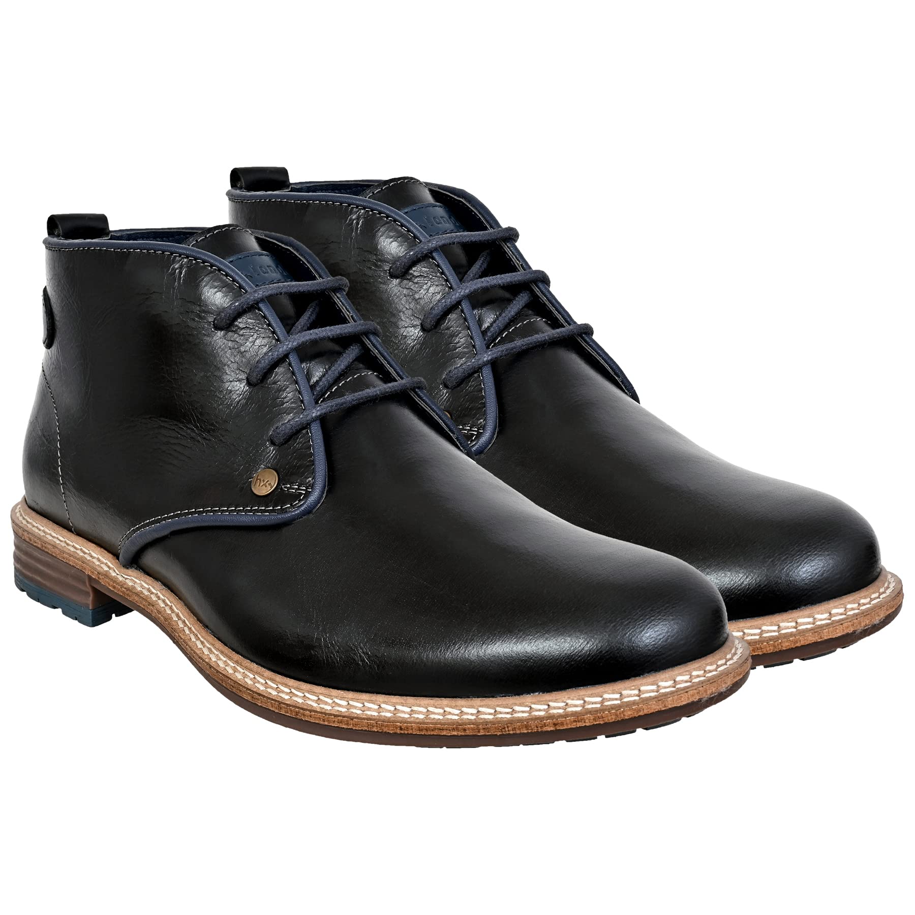 HX London MenS Synthetic Leather Lace-Up Chukka Boot (Black, 9Uk) (B0C6TC5H5F) Amazon Price History, Amazon Price Tracker