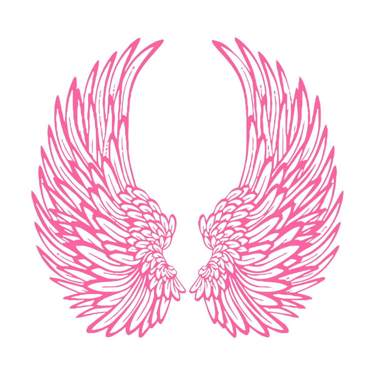 Angel's Wing Wall Sticker Home Decoration Accessories Living Room Bedroom Vinyl Wall Decal Interior Decor Removable Mural Extra Large - 75x79cm โ image 1