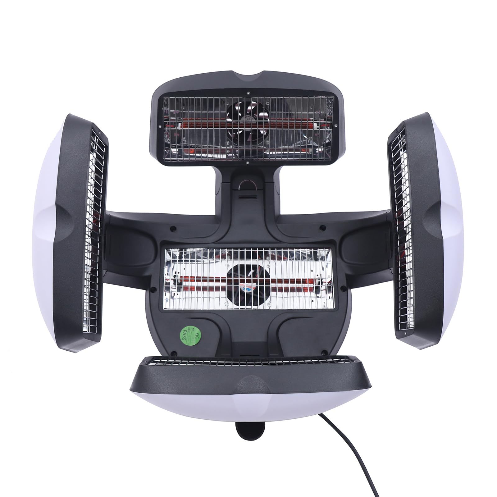 Hairdressing Dryer, 1500W Wall Mounted Hair Dryer Salon Infrared Rolling Hood Hair Dryer, Multi-Functional Hair Dry Processor with 5 Heated Plates Adjustable, for Barbershops