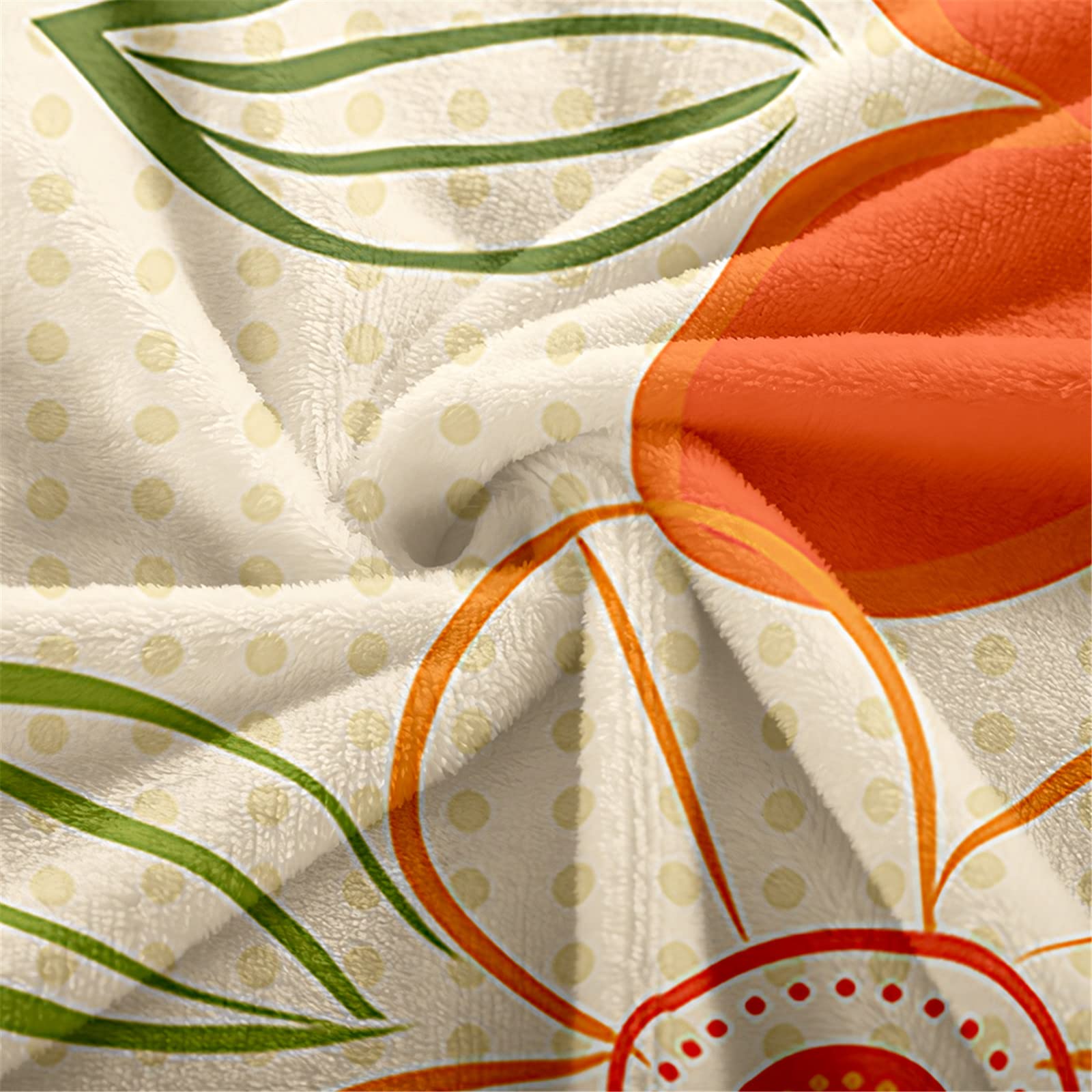 Chickw1 Kuscheldecke Flanell, 160x200 Cm – 3D Blumen-Druck, Super Weich, Für Sofa & Bett (versch. Farben)
