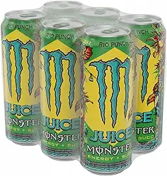 Kit Energético MONSTER Juice Rio Punch Lata 473ml (6 uni)