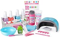 Melissa & Doug Love Your Look Pretend Nail Care Set - 20pc Mess-Free Mani-Pedi Toy for Kids 3+ (No Real Polish), Pink
