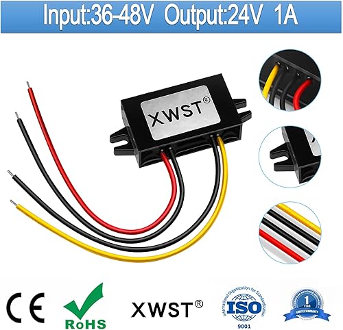 Miniatura 2 de DC 36V 48V Paso hacia abajo a 24V 20A 480W Convertidor Reductor de voltaje, fuente de alimentación impermeable del transformador de DCDC Buck