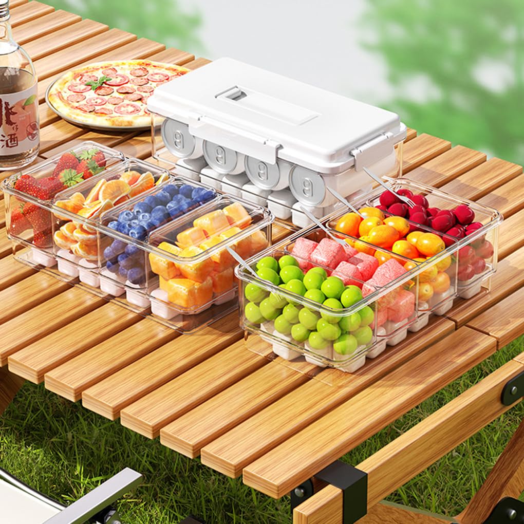 Contenitore per alimenti freschi con scomparti Dì addio,rosa | Contenitore per alimenti freschi in ABS per frutta fresco