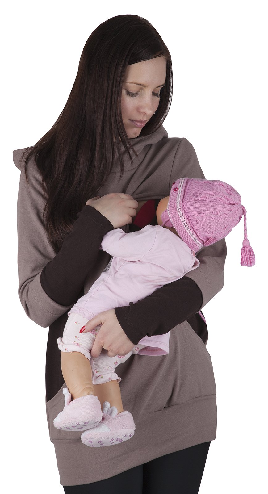 Mija - Umstandsmode / - 2 in1 Stillpullover & Umstandspullover Stilltop 3078A