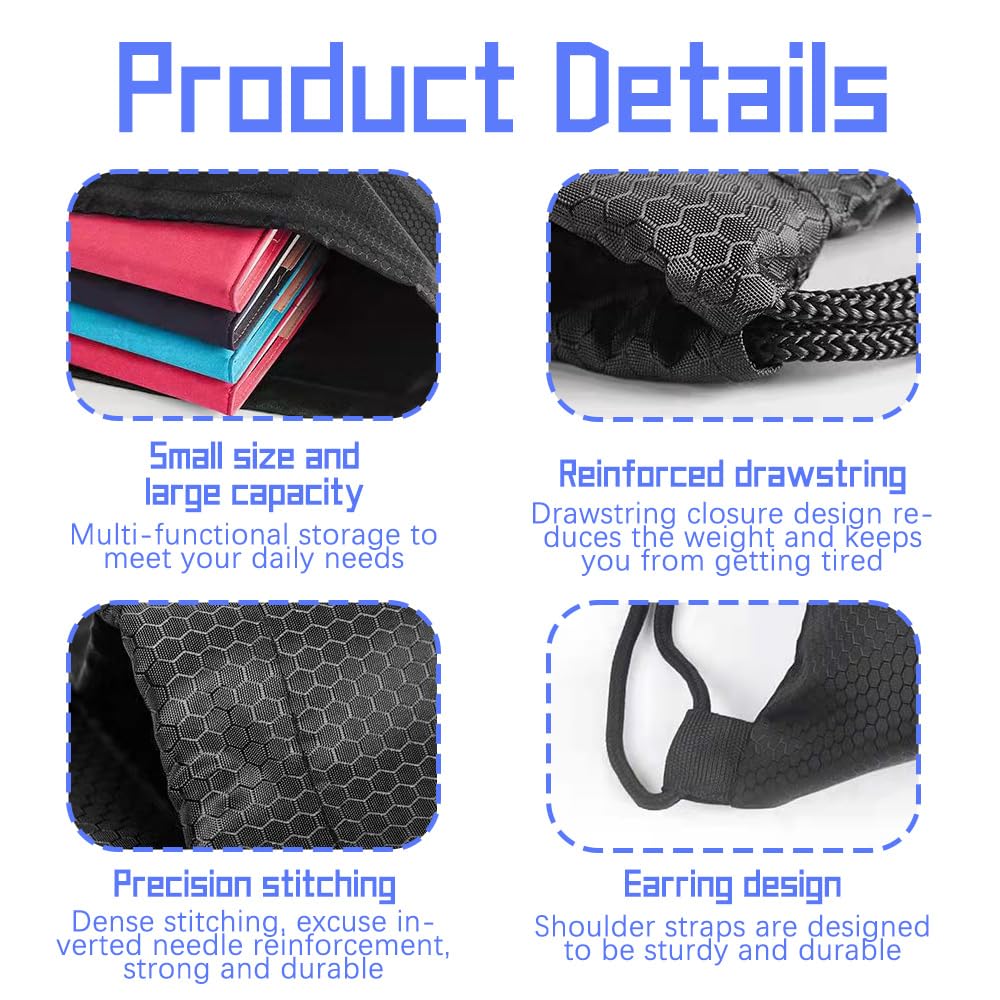 Lot De 2 Sacs De Casque De Moto Avec Cordon De Serrage - 47 X