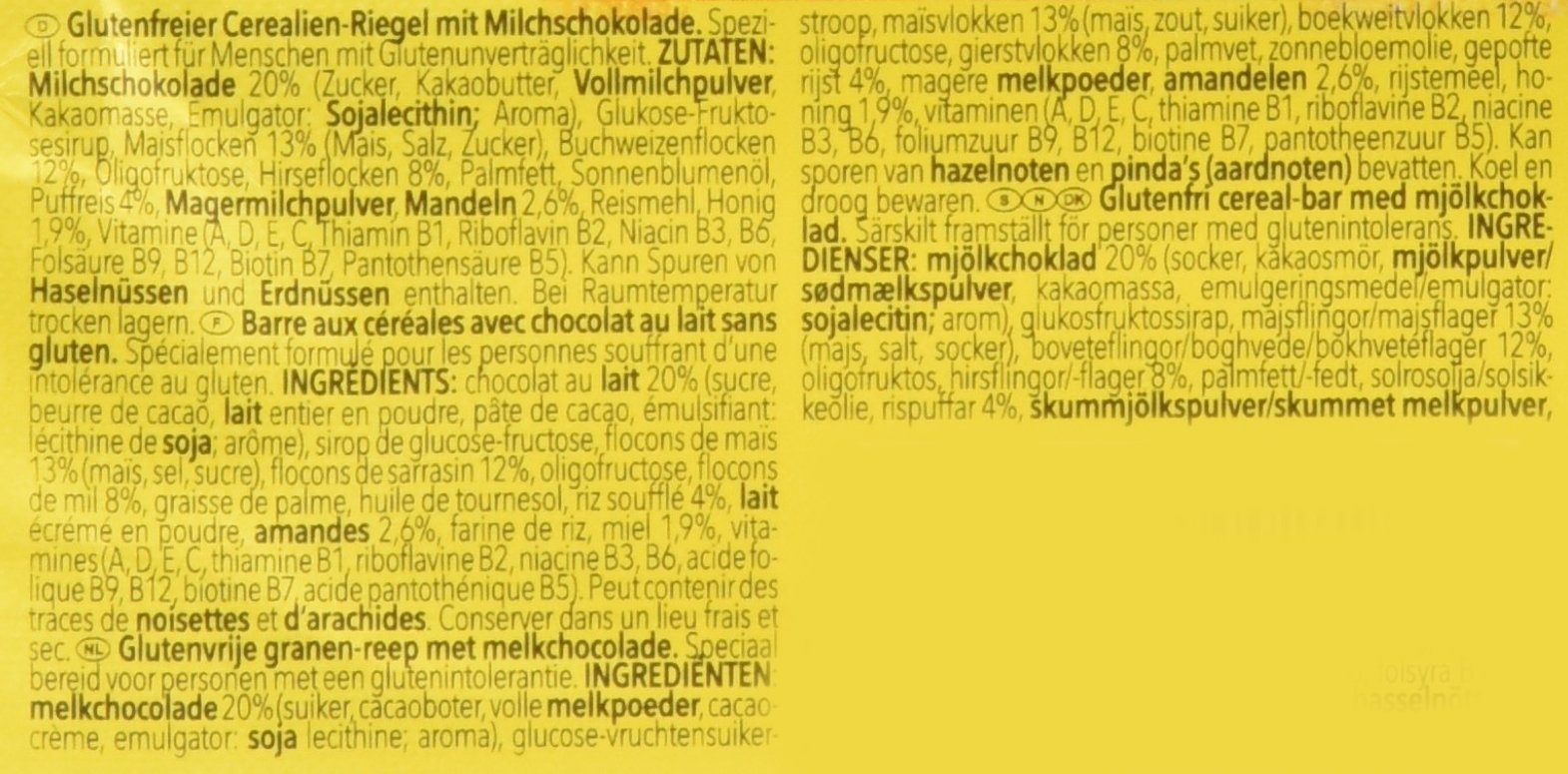Schär Cereal Bar - Müsliriegel glutenfrei 25g, 25er Pack