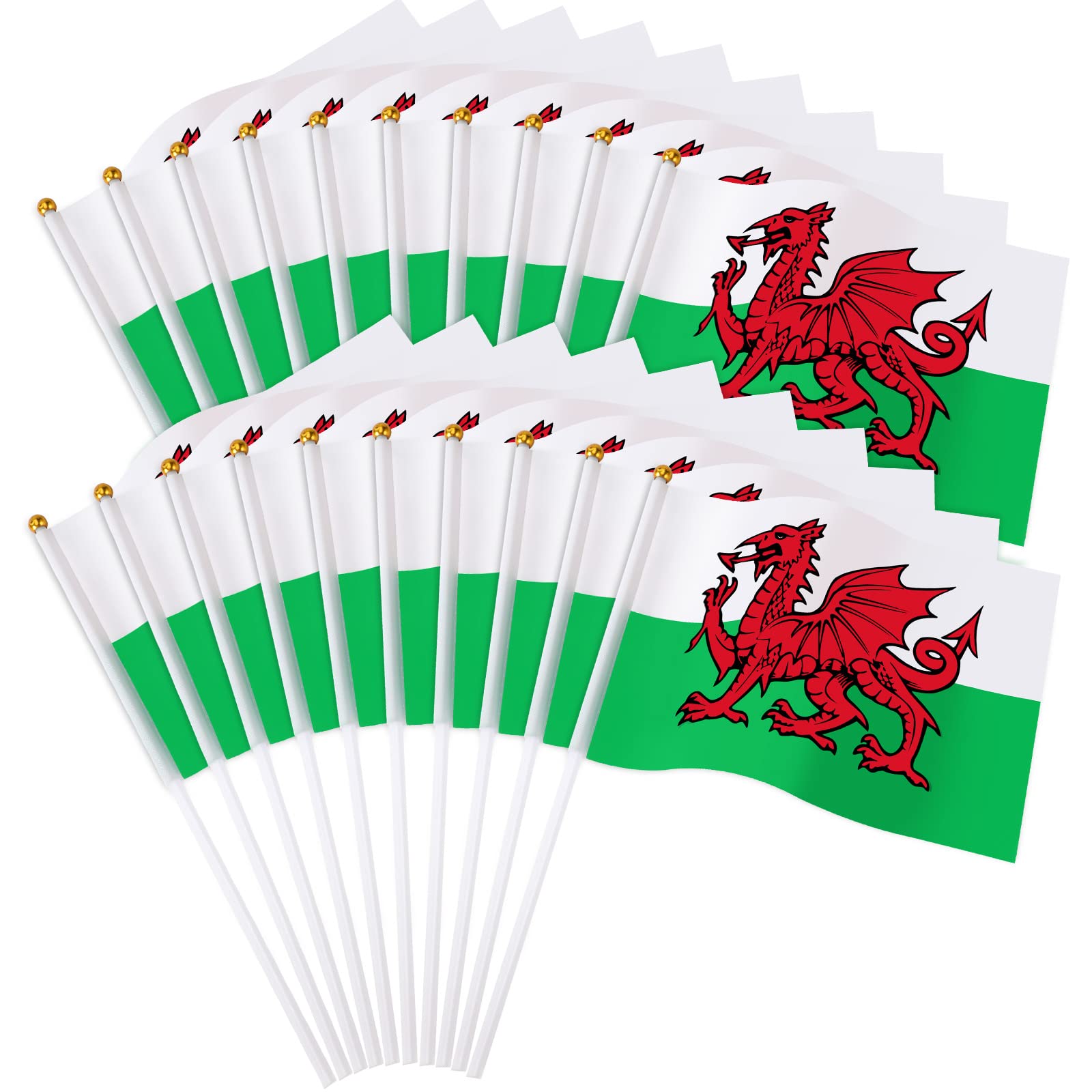 20 Pcs Italy Flag ,JUNEBRUSHS 14x21c Ini Handheld Flags Pocket - View #5