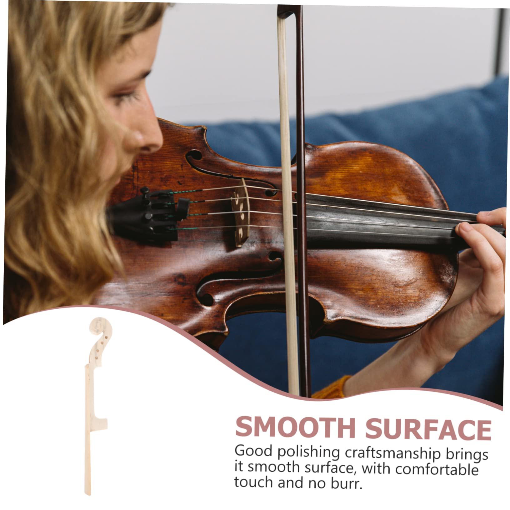 Amazon | VICASKY 未完成4/4サイズバイオリン指板とネックヘッドセット