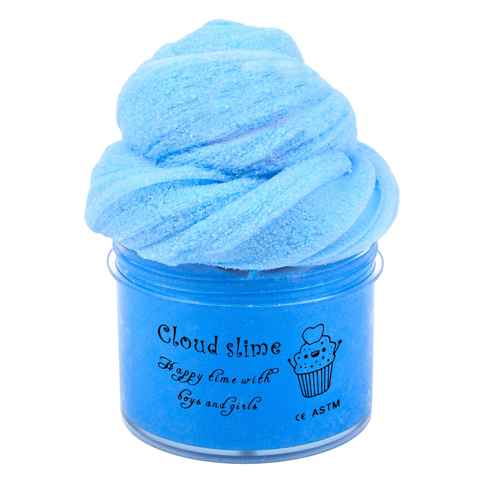 Blue Cloud Slime,Non-Sticky and Super Soft Scented Slime, Girls and Boys Stress Relief Toy for Kids Education, Party Favor, Birthday Gift(7oz 200ML)