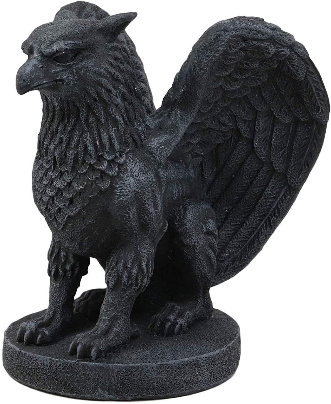 Ebros Gift Mythical Winged Griffon Griffin Eagle Lion Gargoyle Statue Faux Stone Resin Home Decor Figurine 6.75" Tall Gothic Sculptures Statues and Figurines Might and Magic Heroes and Royalty Symbol