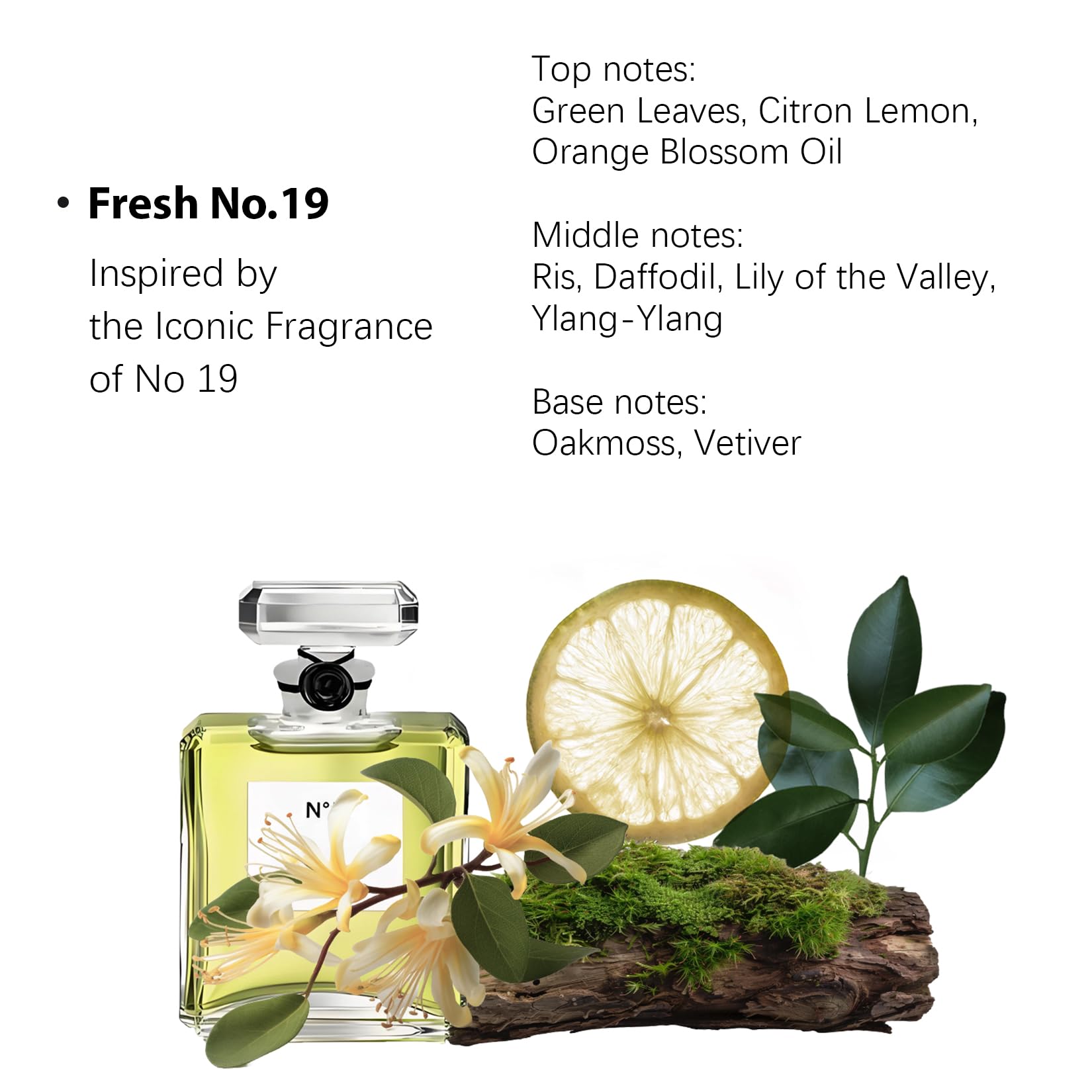 5 Star Hotel Scents Diffuser Oil - Fresh No.19 - Luxury Aroma Hotel Diffuser Oil for Aromatherapy- Bigger Bottle, Bolder Aroma & Longer Lasting 150mL