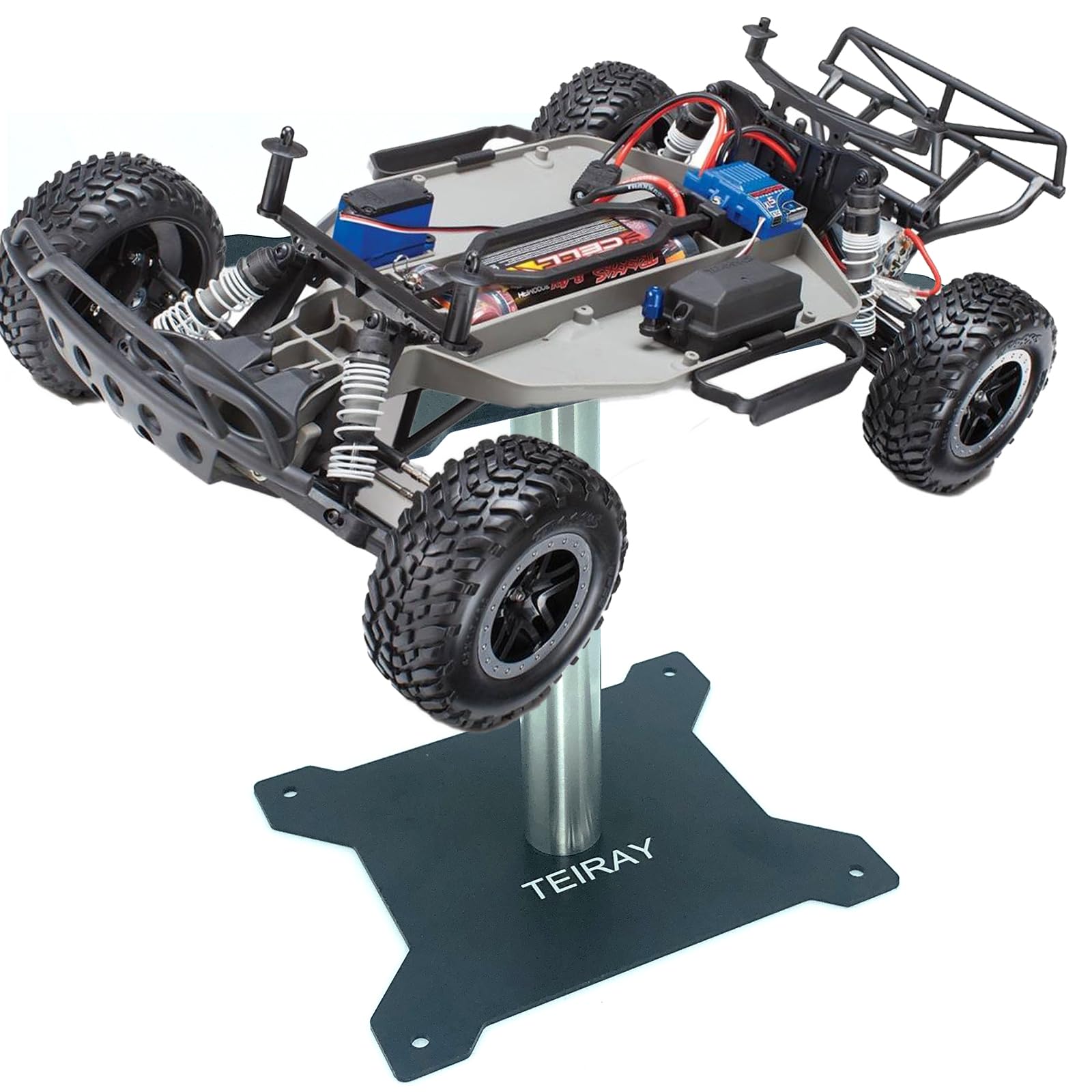 Support de réparation de Voiture télécommandée - Rotation à 360 degrés - Kit de 600 vis et kit de vis et de palettes pour 1/8 1/10 1/12 1/16 1/18 RC Car Truck Crawler (Noir)