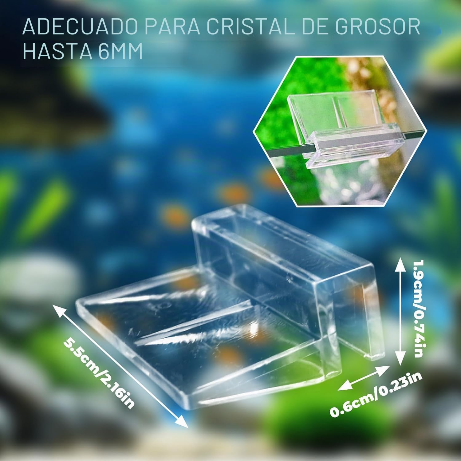 Dnoifne Paquete de 8 cubiertas de acrílico transparente para acuario con clips, tapa ventilada para tanque, panel superior personalizable para configuraciones de criador