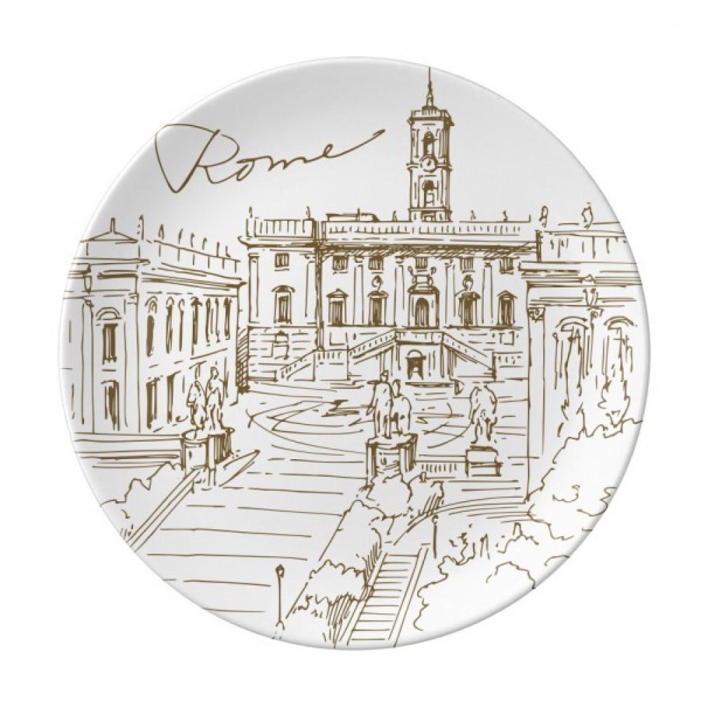 Assiette Fontana di Trevi en porcelaine de 20,3 cm pour dîner