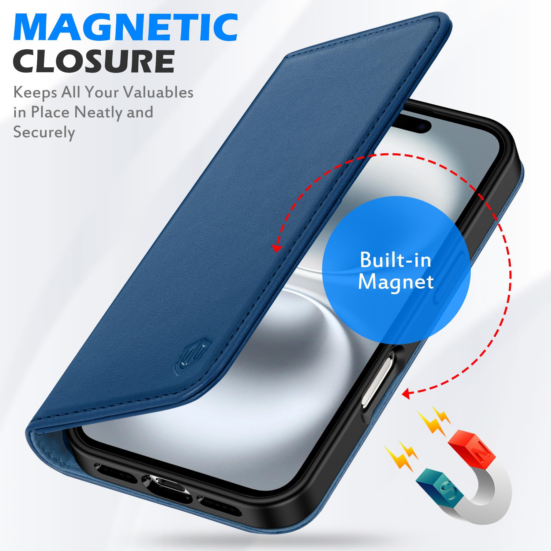SHIELDON Wallet Case for iPhone 16 - Image 4