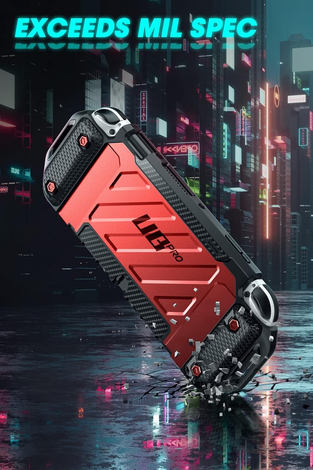 SUPCASE Unicorn Beetle Pro Series Case for Nintendo Switch OLED Model (2021), Dockable Rugged Protective Case Compatible with Nintendo Switch Console (Ruddy) : Video Games