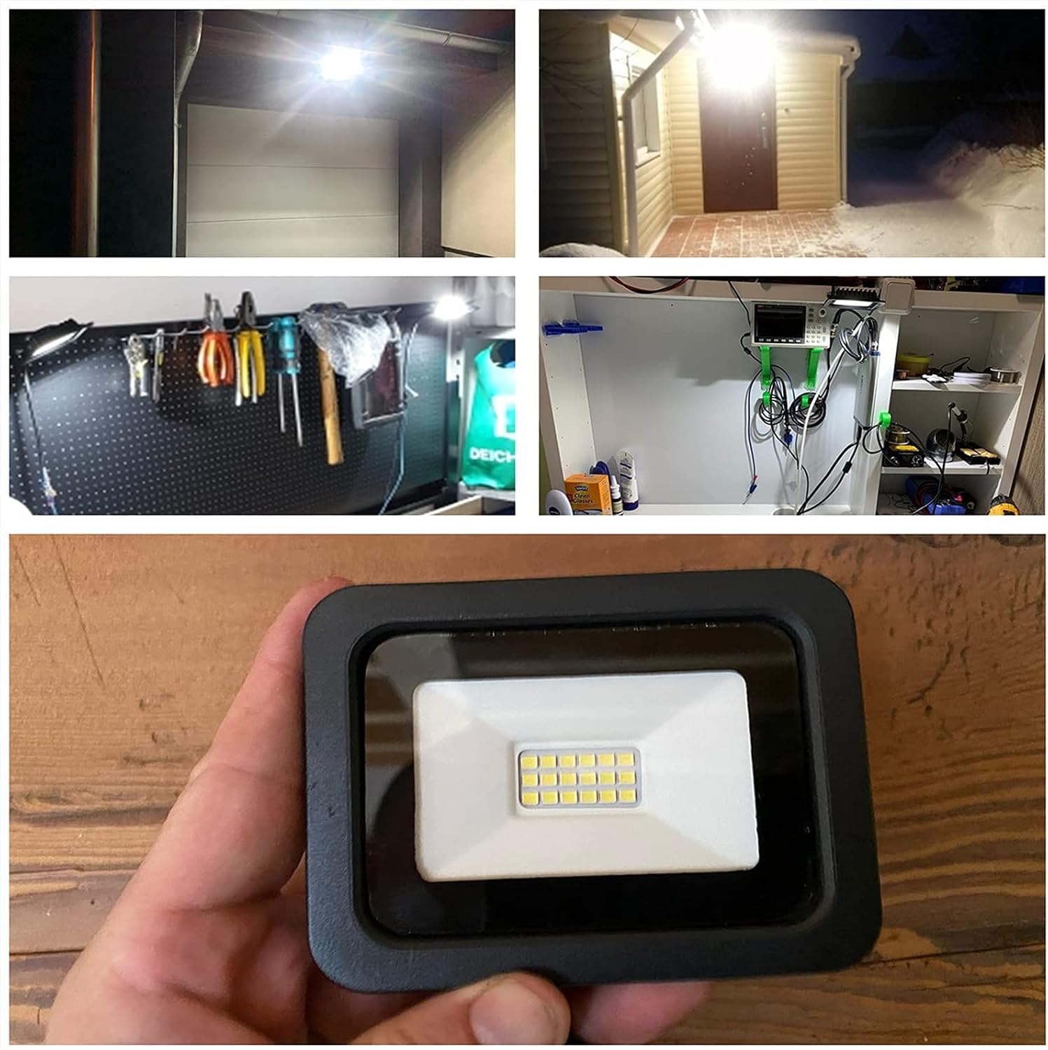 MIHEAL Ultra-Thin 10W 20W 30W 50W 100W LED Flood Light Spotlight Led Search Lamp 110V Floodlights for Outdoor Garden Street Square Cool White, 20W image 3
