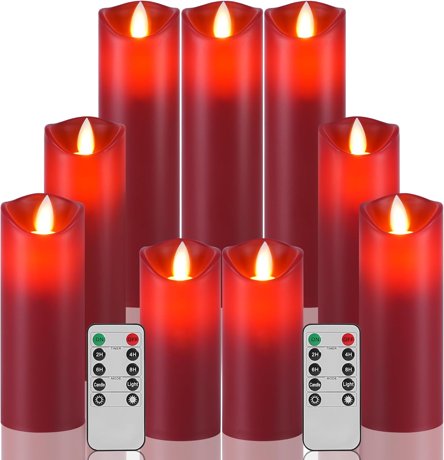 Da by LED Candles Without Flame Flashing Remote Control Electric Fake