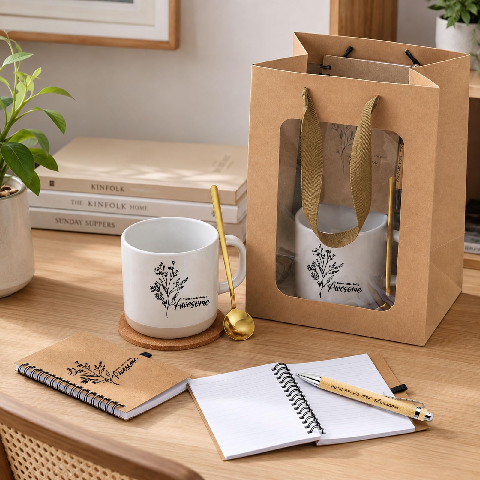 6 Sets Employee Appreciation Gifts Bulk, Thank You Gift Coffee Mug Set