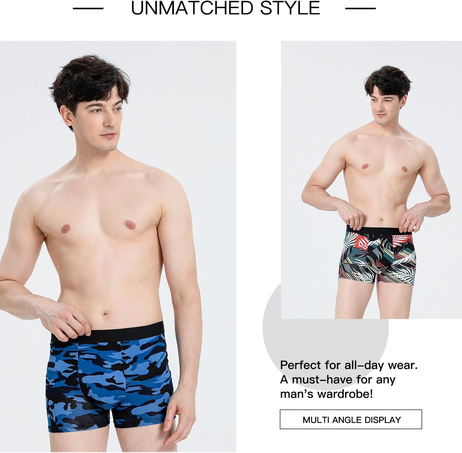 Men's Underwear Boxer Briefs Bamboo Viscose Trunks Soft Comfortable Multipack - Image 3