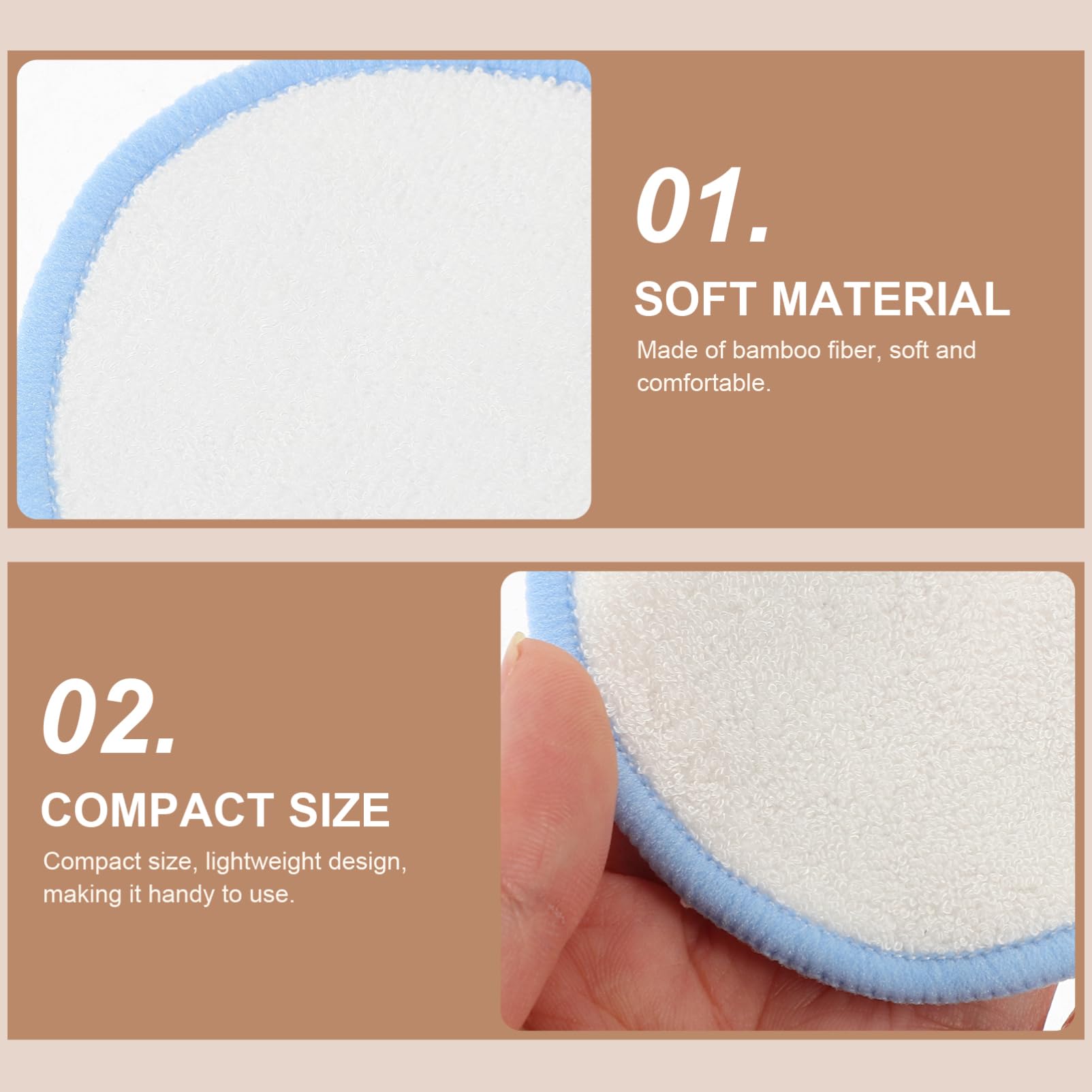 Healvian 75stücke Wiederverwendbare Abschminkpads Waschbare Gesichtsreinigungspads Sanfte Peeling-pads Für Effektive Make-up-entfernung Und Hautpflege
