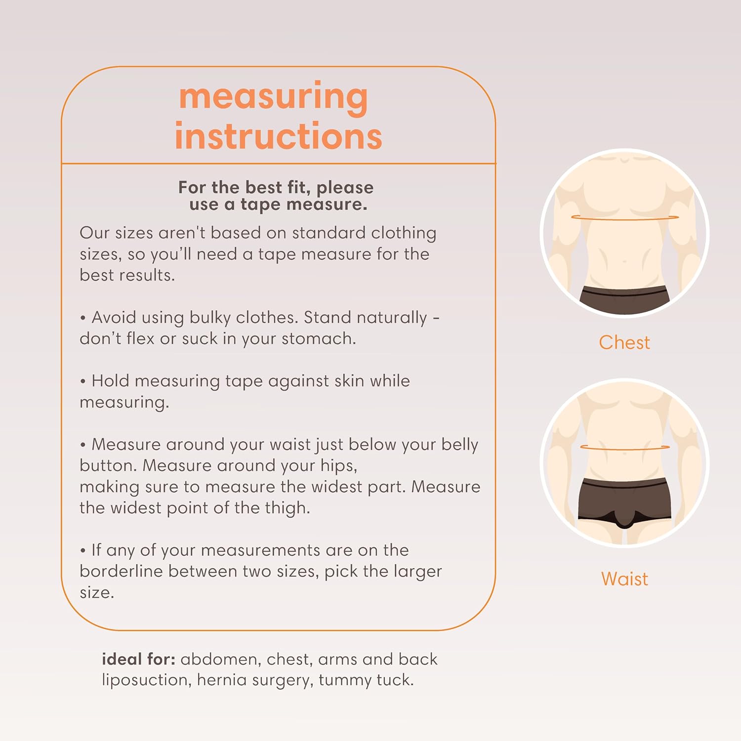 Isavela Male High-Waist Abdominal Cosmetic Surgery Compression Girdle Mid Thigh w/Zippers (MG09)