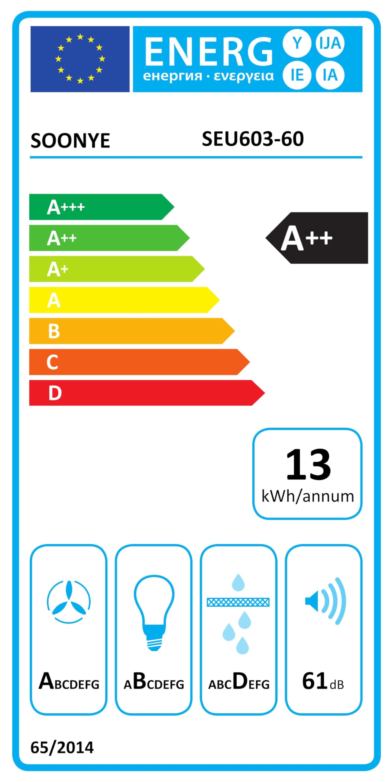 Recirculatie Afzuigkap SNDOAS Afzuigkap 60 Cm - A Energieklasse, 350 M³/u, Roestvrij Staal Energielabel A Keukenkap Recirculatie Afzuigkap SNDOAS Afzuigkap 60 Cm - A Energieklasse, 350 M³/u, Roestvrij Staal Energielabel A Keukenkap