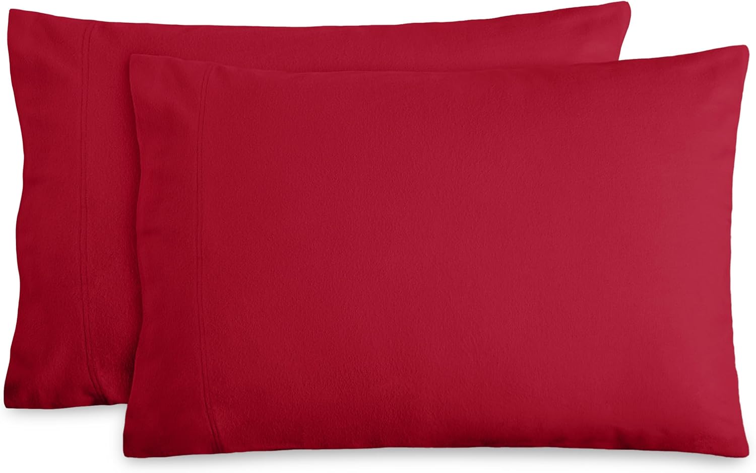 Bare Home Flannel Standard Pillowcases Set of 2-100% Cotton - Velvety Soft & Cozy - Double Brushed Heavyweight Flannel Pillowcases (Standard Pillowcase Set of 2, White)