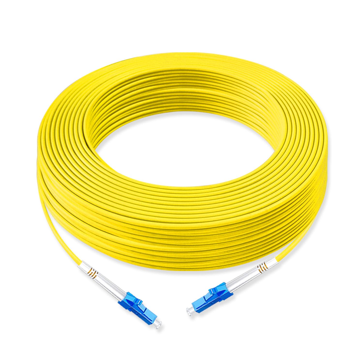 1 cable de conexión de fibra óptica de 30 metros LC UPC a LC UPC, cable de fibra de modo único simplex OS2 G652D 9/125μm, 1310nm/1550nm LSZH 3.0mm