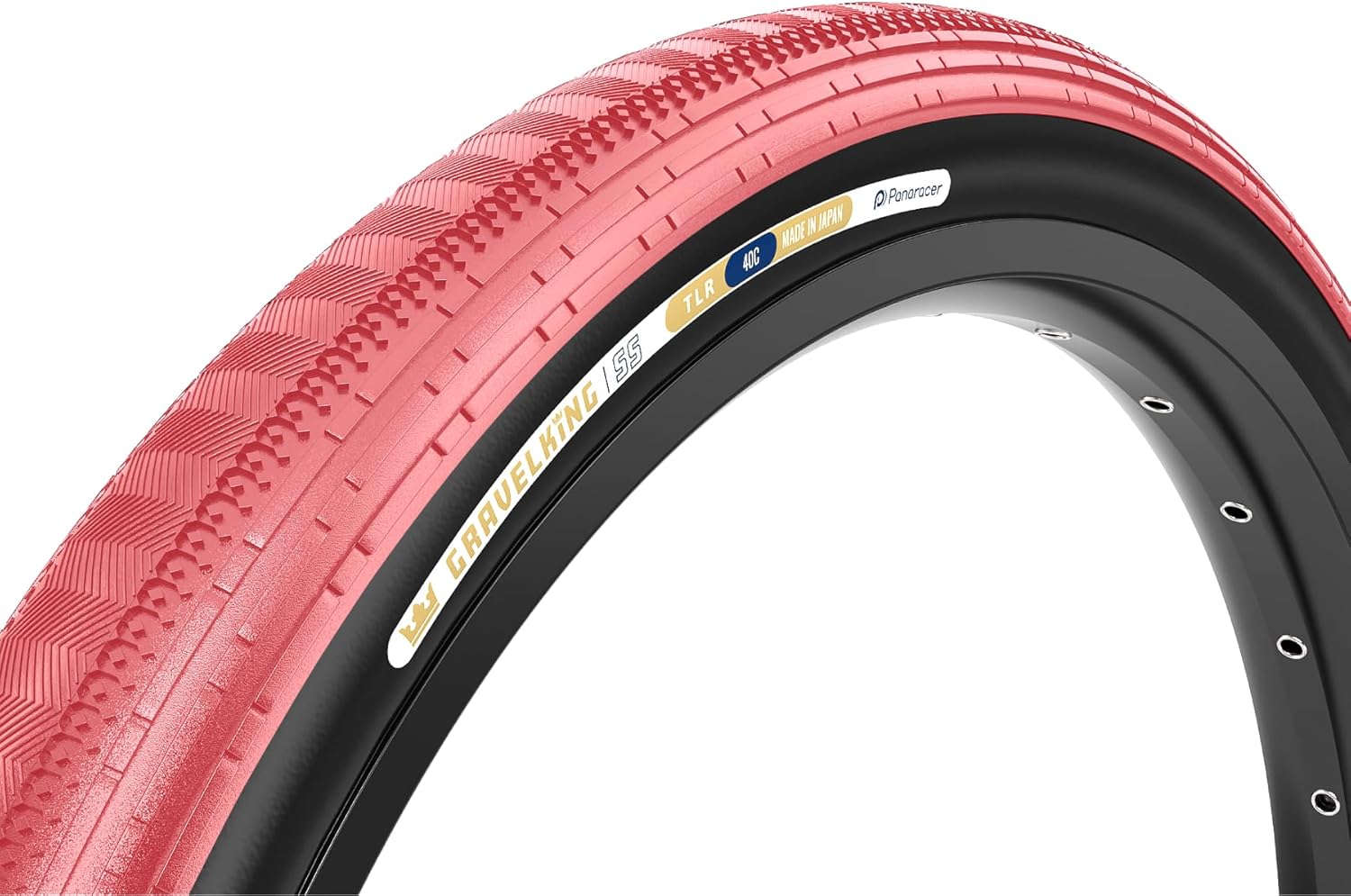 Panaracer Gravel King SS 700 x 40C Tubeless Ready GRAVELKING SS Sakura/Black F740-GKSS-SA-B2