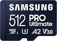 Vista 14 de Samsung PRO Ultimate tarjeta de memoria microSD + adaptador, microSDXC de 128 GB, hasta 200 MB/s, 4K UHD, UHS-I, clase 10, U3, V30, A2 para cámara
