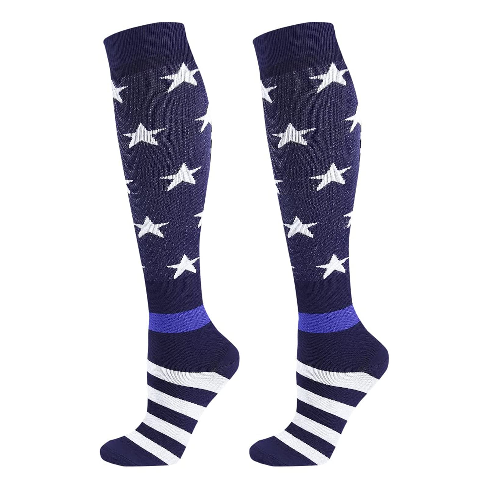 Junely Compression Socks for Women Knee High Socks Funny
