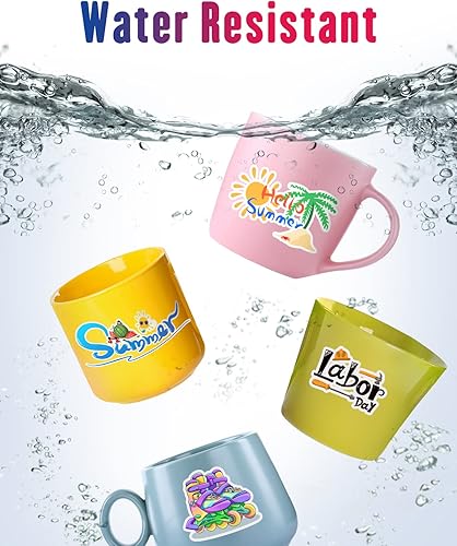 Miniatura 8 de Papel adhesivo de vinilo imprimible 25 blanco brillante y 25 transparentes para impresora de inyección de tinta de 8.5 x 11 pulgadas para álbum de