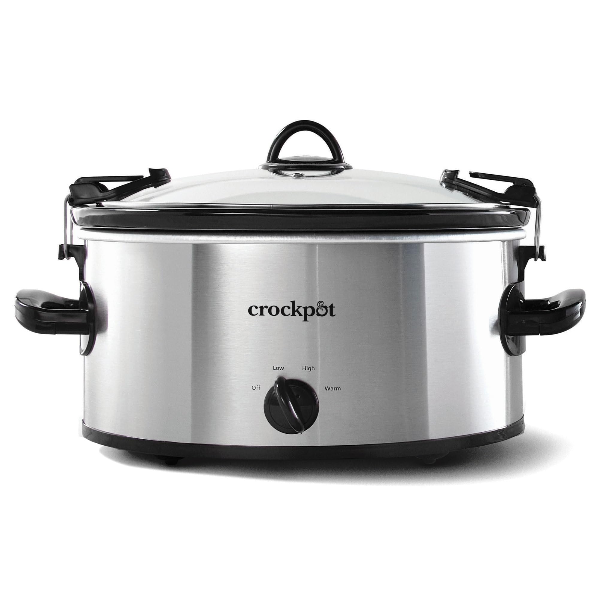 Crock-Pot SCCPVL600S Cook' N Carry 6-Quart Oval Manual Portable Slow Cooker, Silver