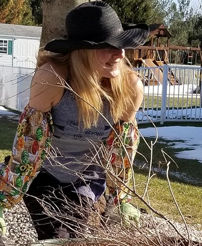 Miniatura 7 de NOMPI GARDENSLEEVES - Guantes de jardinería largos con manga antiarañazos para mujer, más sueltos que la protección de brazo de Farmer's Defense