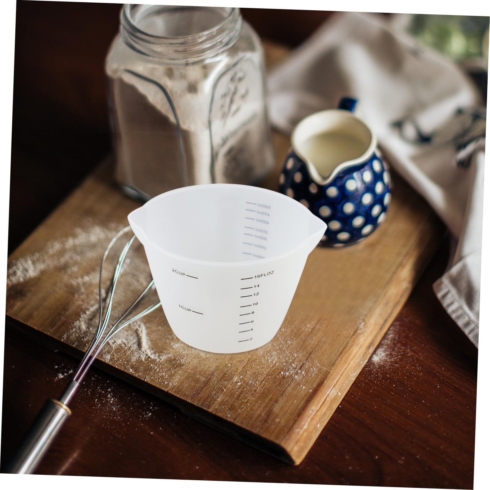 Ciieeo 8 Piezas Taza Medidora Taza De Silicona Vasos Mezcladores De Silicona Para Resina Vaso Medidor De Liquidos Tazas Medidoras Anidadas Taza Graduada Para El Hogar Gel De Sílice