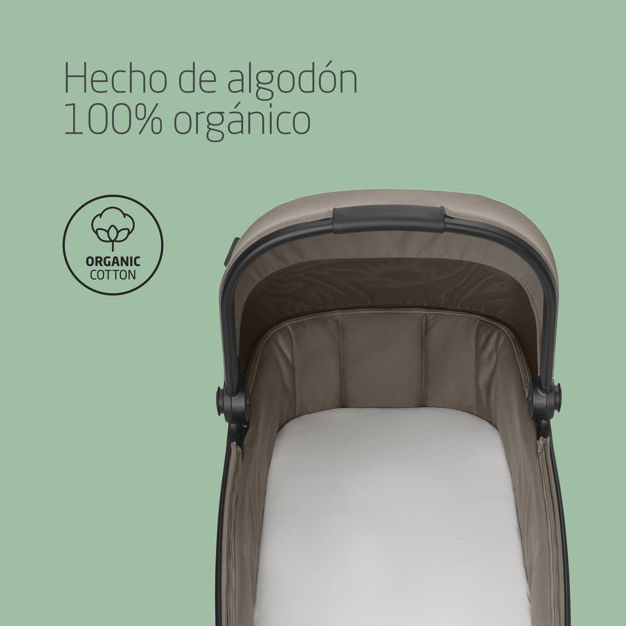 Maxi-Cosi Sábanas Capazo Orgánicas, compatibles con todos los capazos Maxi-Cosi, pack de 2, sábanas 100% algodón orgánico, ecológicas, ajuste universal, tejidos premium, lavables a máquina, blancas