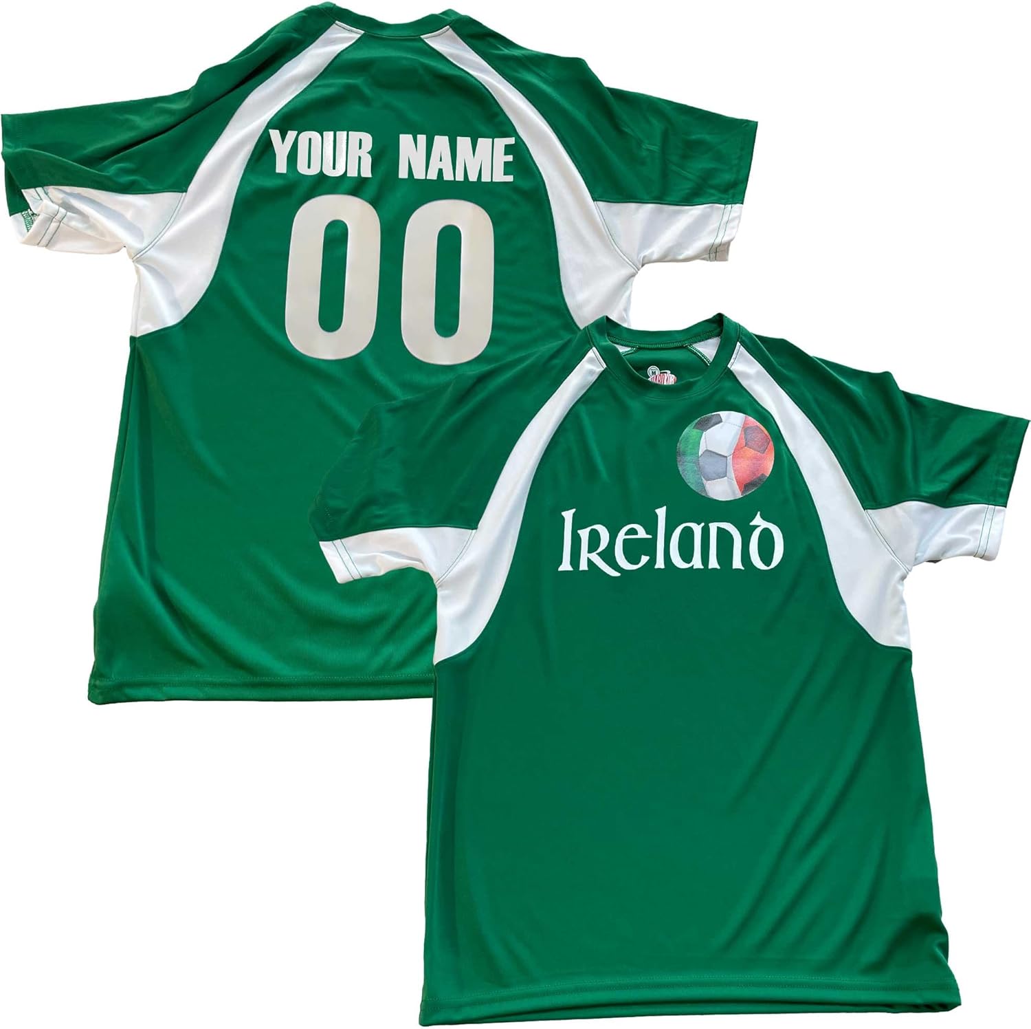 Boys Custom Ireland Soccer Ball 1 Youth Jersey Personalized with Your Names and Numbers