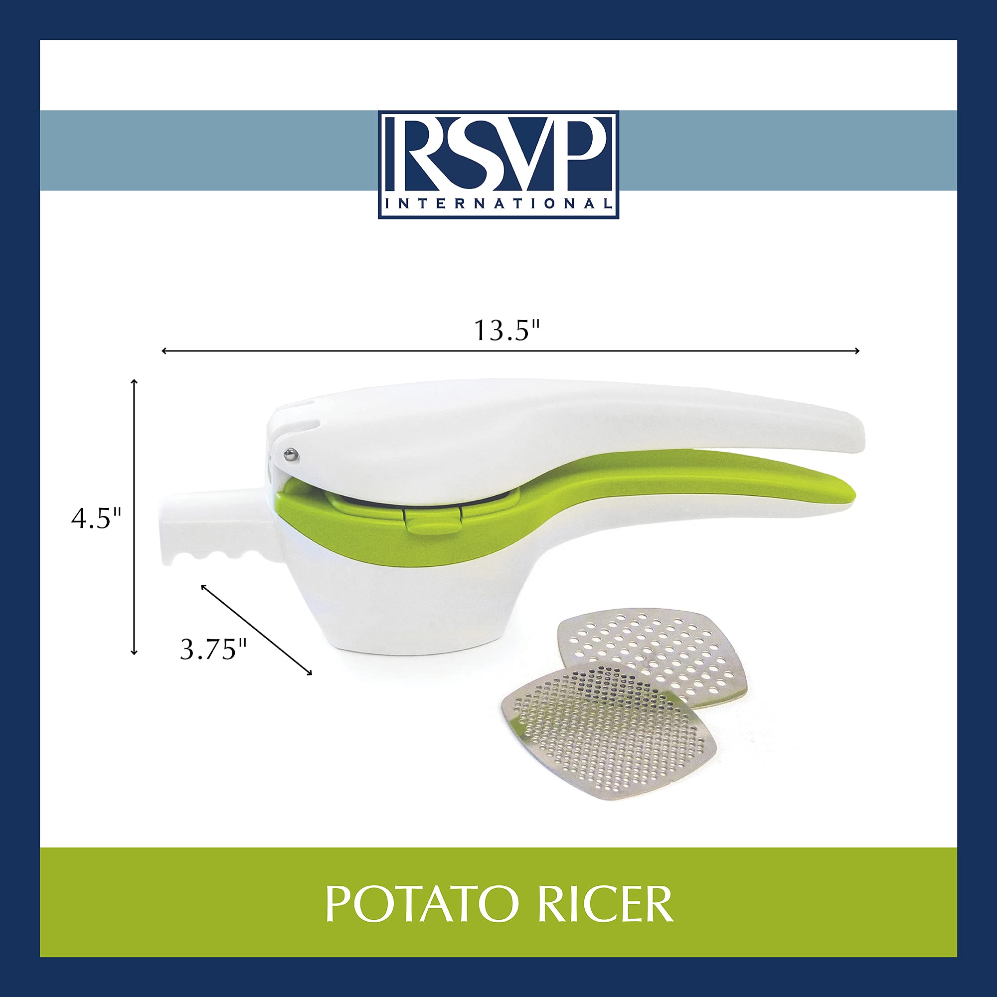RSVP Deluxe Potato Ricer Fruit Press Applesauce Juicer Mashed Puree Baby Food