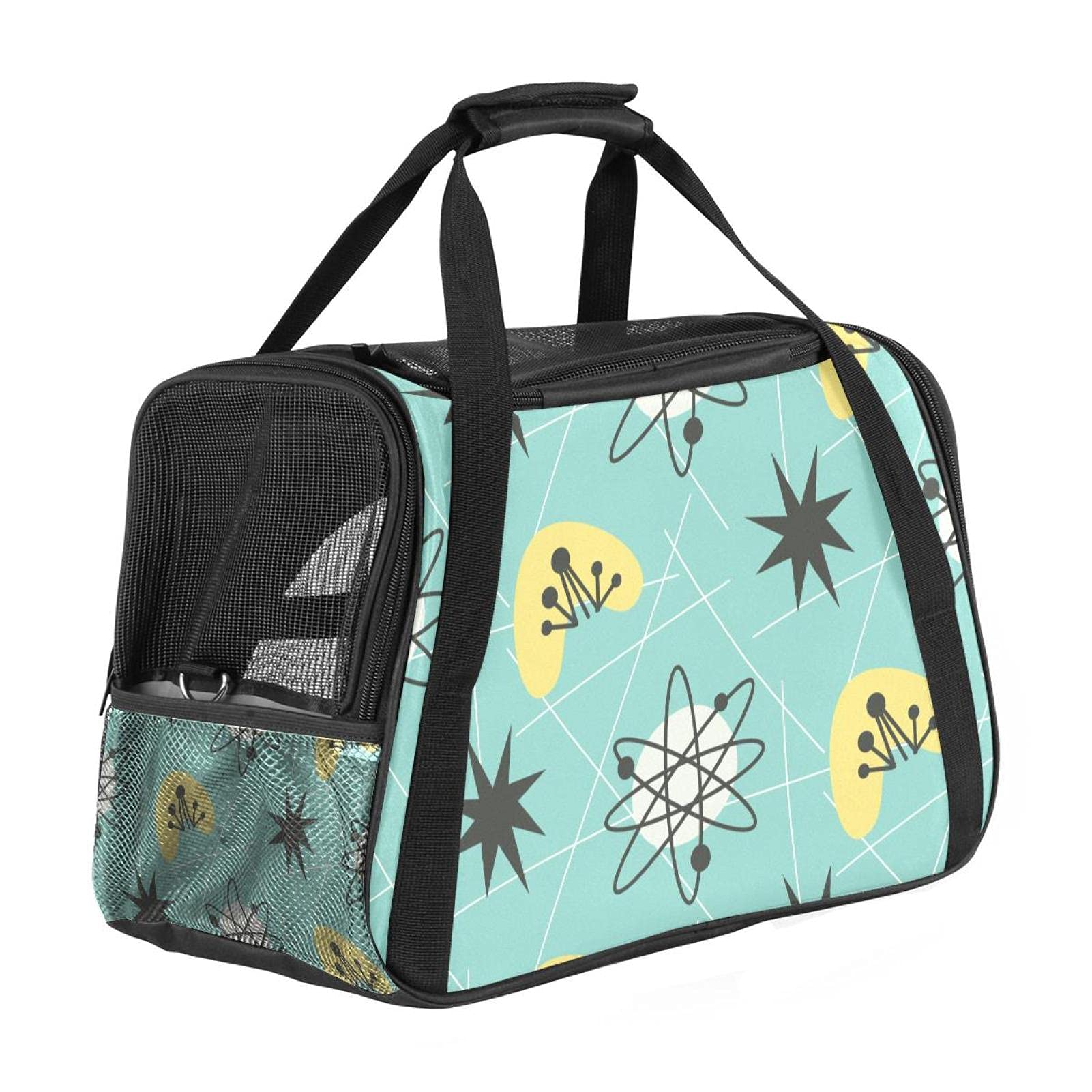 Sac de transport pour animaux de taille moyenne avec double fermeture éclair Atomic Vintage