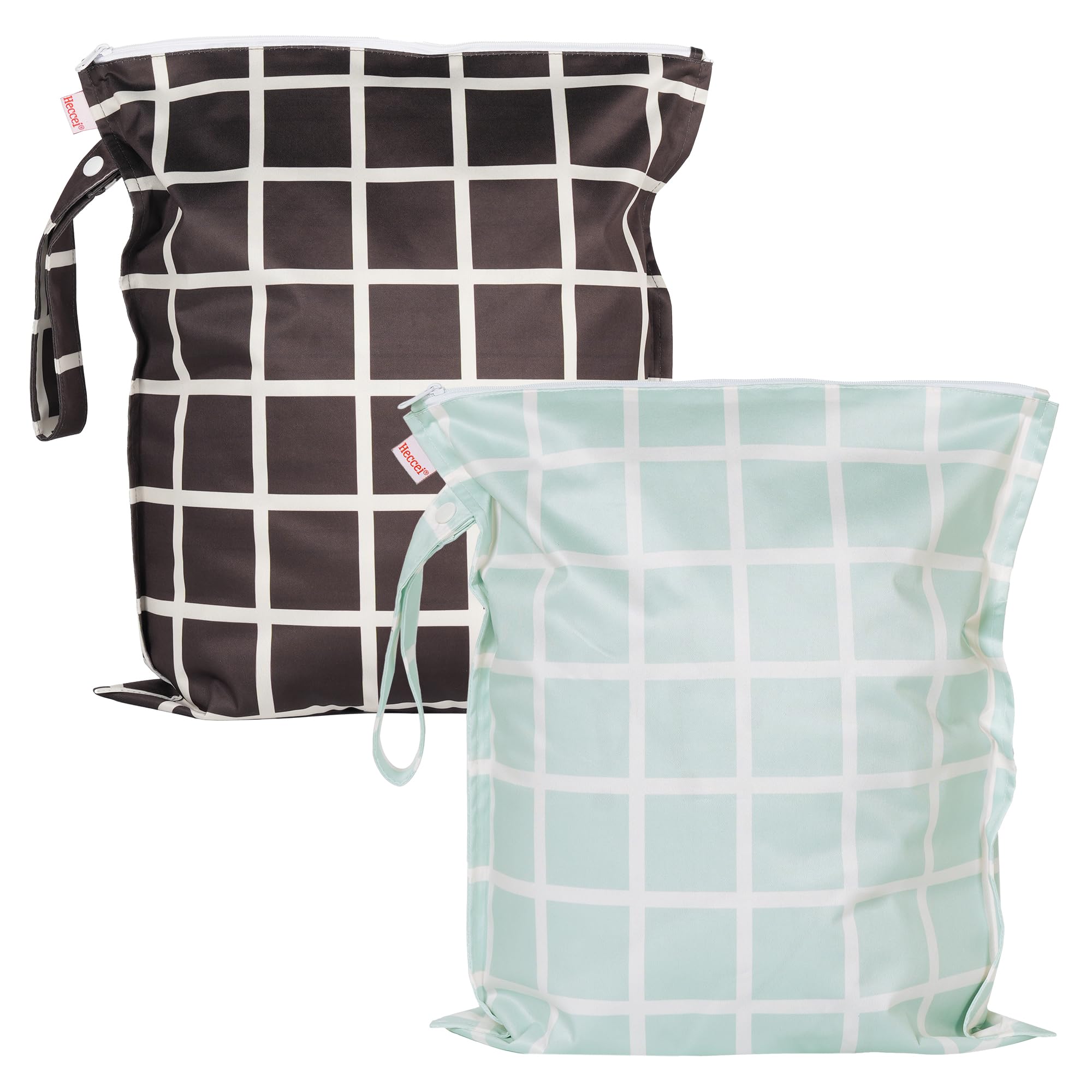 HECCEI WetBag Kindergarten Nassbeutel Windeltasche, 2 Stück Wet Bag Schwimmsachen Nasstasche Kindergarten für Baby Kleinkind Wechselwäsche Nappy Bag Organiser